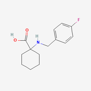 molecular formula C14H18FNO2 B1307711 1-[(4-Fluorobenzyl)amino]cyclohexanecarboxylic acid CAS No. 440648-00-0