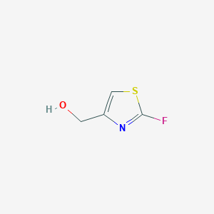 molecular formula C4H4FNOS B130772 (2-FLUORO-1,3-THIAZOL-4-YL)METHANOL CAS No. 153027-87-3