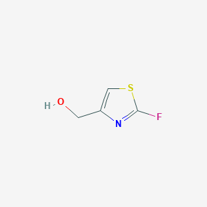 molecular formula C4H4FNOS B130772 4-Thiazolemethanol, 2-fluoro- CAS No. 153027-87-3