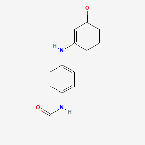molecular formula C14H16N2O2 B1307728 N-(4-((3-氧代环己-1-烯基)氨基)苯基)乙酰胺 CAS No. 937605-26-0