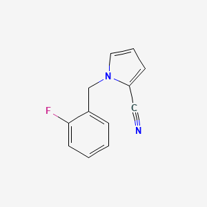molecular formula C12H9FN2 B1307755 1-(2-Fluorobenzyl)-1H-pyrrole-2-carbonitrile CAS No. 702695-72-5