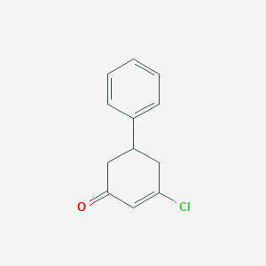 molecular formula C12H11ClO B1307763 3-Chloro-5-phenylcyclohex-2-en-1-one CAS No. 51367-64-7