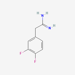 molecular formula C8H8F2N2 B1307770 2-(3,4-Difluorophenyl)acetimidamide CAS No. 885965-89-9