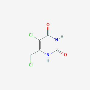 molecular formula C5H4Cl2N2O2 B1307787 5-氯-6-(氯甲基)嘧啶-2,4(1H,3H)-二酮 CAS No. 73742-45-7