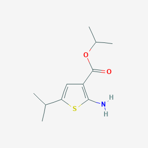 molecular formula C11H17NO2S B1307788 2-氨基-5-异丙硫代吩-3-羧酸异丙酯 CAS No. 524732-40-9