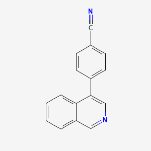 B1307804 4-(4-Isoquinolyl)benzonitrile CAS No. 1023549-76-9