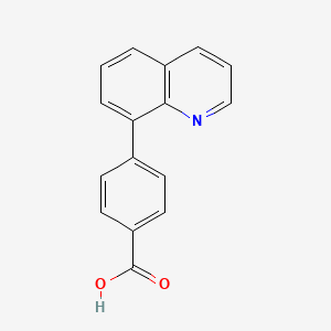 molecular formula C16H11NO2 B1307805 4-喹啉-8-基苯甲酸 CAS No. 216059-95-9