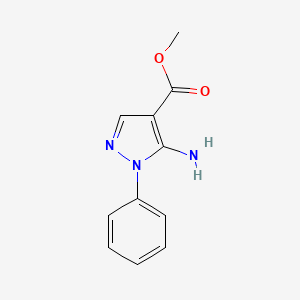 molecular formula C11H11N3O2 B1307809 methyl 5-amino-1-phenyl-1H-pyrazole-4-carboxylate CAS No. 29097-01-6
