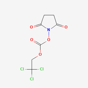 molecular formula C7H6Cl3NO5 B1307811 2,5-Dioxopyrrolidin-1-yl (2,2,2-trichloroethyl) carbonate CAS No. 66065-85-8
