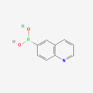 molecular formula C9H8BNO2 B1307814 Quinoline-6-boronic acid CAS No. 376581-24-7