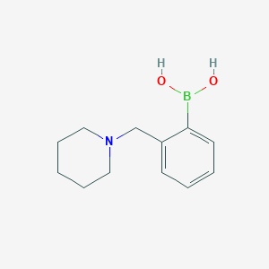 molecular formula C12H18BNO2 B1307817 2-(Piperidin-1-ylmethyl)phenylboronic acid CAS No. 878289-33-9