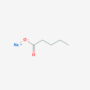 molecular formula C5H9NaO2 B130782 Sodium valerate CAS No. 6106-41-8