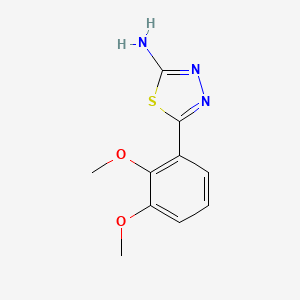 B1307825 5-(2,3-Dimethoxy-phenyl)-[1,3,4]thiadiazol-2-ylamine CAS No. 344561-70-2