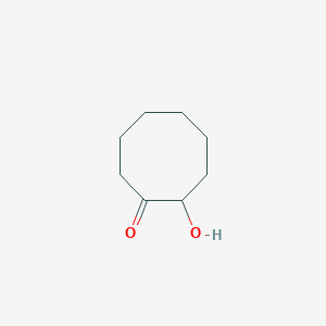 molecular formula C8H14O2 B13078384 2-Hydroxycyclooctanone CAS No. 496-82-2