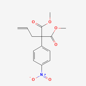 molecular formula C14H15NO6 B1307849 Dimethyl 2-allyl-2-(4-nitrophenyl)malonate CAS No. 404597-63-3