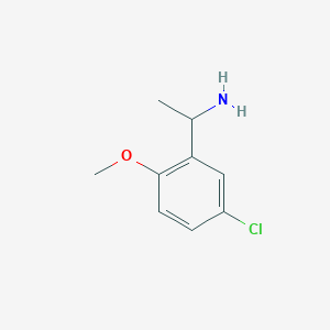 molecular formula C9H12ClNO B1307877 1-(5-Chloro-2-methoxyphenyl)ethanamine CAS No. 35253-21-5
