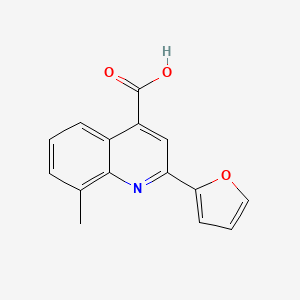 molecular formula C15H11NO3 B1307886 2-(2-Furyl)-8-methylquinoline-4-carboxylic acid CAS No. 438228-40-1