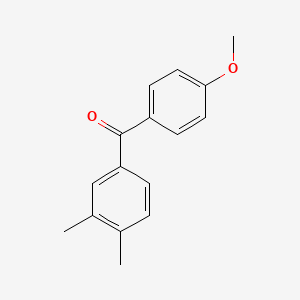 molecular formula C16H16O2 B1307898 3,4-Dimethyl-4'-methoxybenzophenone CAS No. 65057-21-8