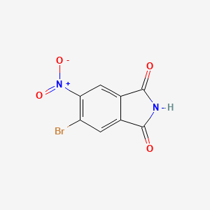 molecular formula C8H3BrN2O4 B1307928 5-Bromo-6-nitroisoindoline-1,3-dione CAS No. 64823-14-9