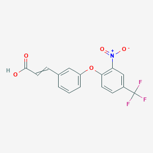 (E)-3-{3-[2-nitro-4-(trifluoromethyl)phenoxy]phenyl}-2-propenoic acid