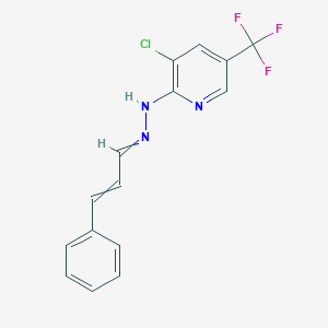 3-phenylacrylaldehyde N-[3-chloro-5-(trifluoromethyl)-2-pyridinyl]hydrazone