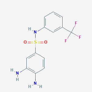3,4-Diamino-N-(3-(trifluoromethyl)phenyl)benzenesulfonamide