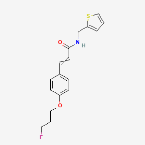 (E)-3-[4-(3-fluoropropoxy)phenyl]-N-(2-thienylmethyl)-2-propenamide