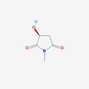 molecular formula C5H7NO3 B130806 (S)-(-)-2-Hydroxy-N-methylsuccinimide CAS No. 104612-35-3