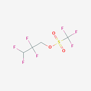 molecular formula C4H3F7O3S B1308075 2,2,3,3-Tetrafluoropropyl trifluoromethanesulfonate CAS No. 6401-02-1