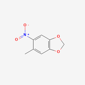 molecular formula C8H7NO4 B1308084 5-Methyl-6-nitrobenzo[d][1,3]dioxole CAS No. 32996-27-3