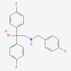 2-[(4-Fluorobenzyl)amino]-1,1-bis(4-fluorophenyl)-1-ethanol