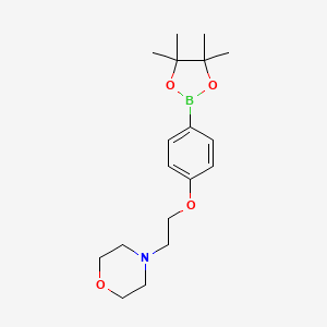 4-(2-(4-(4,4,5,5-Tetramethyl-1,3,2-dioxaborolan-2-yl)phenoxy)ethyl)morpholine