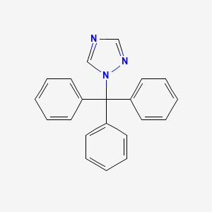 molecular formula C21H17N3 B1308128 1-Trityl-1H-1,2,4-triazole CAS No. 31250-99-4