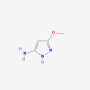 molecular formula C4H7N3O B130813 5-甲氧基-1H-吡唑-3-胺 CAS No. 41307-23-7