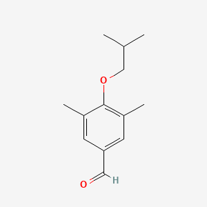 molecular formula C13H18O2 B13081358 4-Isobutoxy-3,5-dimethylbenzaldehyde 