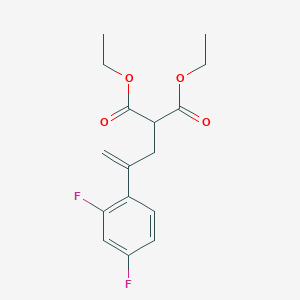 molecular formula C16H18F2O4 B130814 Diethyl [2-(2,4-difluorophenyl) prop-2-en-1-yl]malonate CAS No. 159276-62-7