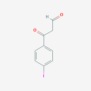 molecular formula C9H7IO2 B13081426 3-(4-Iodophenyl)-3-oxopropanal 
