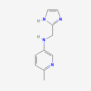 molecular formula C10H12N4 B13081541 N-(1H-imidazol-2-ylmethyl)-6-methylpyridin-3-amine 