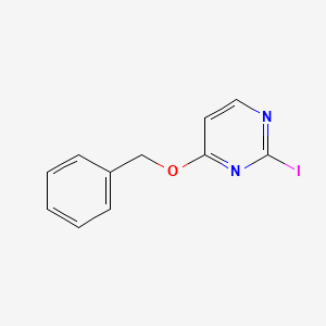molecular formula C11H9IN2O B13081545 4-(Benzyloxy)-2-iodopyrimidine CAS No. 1333319-56-4