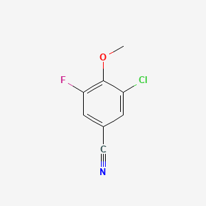 molecular formula C8H5ClFNO B1308155 3-Chloro-5-fluoro-4-methoxybenzonitrile CAS No. 886497-30-9