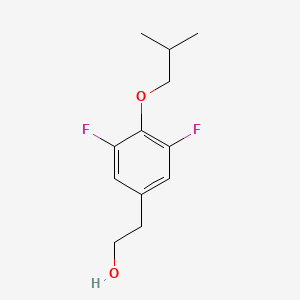 molecular formula C12H16F2O2 B13081712 2-(3,5-Difluoro-4-isobutoxyphenyl)ethanol 