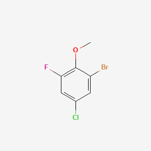 molecular formula C7H5BrClFO B1308176 2-Bromo-4-chloro-6-fluoroanisole CAS No. 886499-78-1