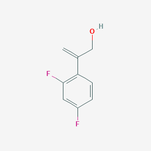 molecular formula C9H8F2O B130818 2-(2,4-Difluorophenyl)prop-2-en-1-ol CAS No. 141113-36-2