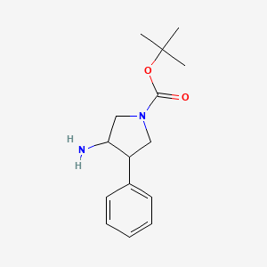Tert-butyl 3-amino-4-phenylpyrrolidine-1-carboxylate
