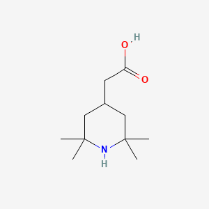 molecular formula C11H21NO2 B1308211 (2,2,6,6-Tetramethylpiperidin-4-yl)acetic acid CAS No. 34635-77-3