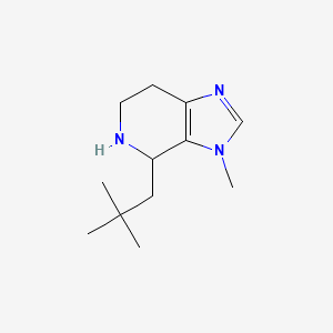 molecular formula C12H21N3 B13082167 4-(2,2-Dimethylpropyl)-3-methyl-3H,4H,5H,6H,7H-imidazo[4,5-c]pyridine 