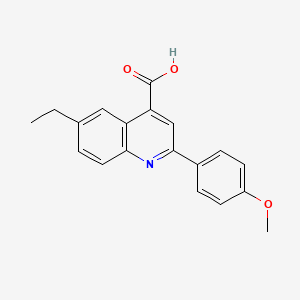 6-Ethyl-2-(4-methoxyphenyl)quinoline-4-carboxylic acid