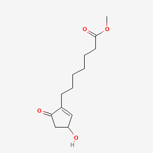 molecular formula C13H20O4 B1308234 Methyl 7-(3-hydroxy-5-oxocyclopent-1-en-1-yl)heptanoate CAS No. 40098-26-8