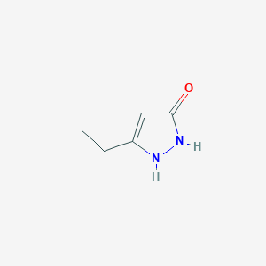 molecular formula C5H8N2O B1308244 5-ethyl-1H-pyrazol-3-ol CAS No. 110475-21-3