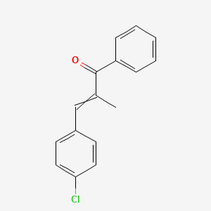 molecular formula C16H13ClO B1308247 3-(4-Chlorophenyl)-2-methyl-1-phenylprop-2-en-1-one 